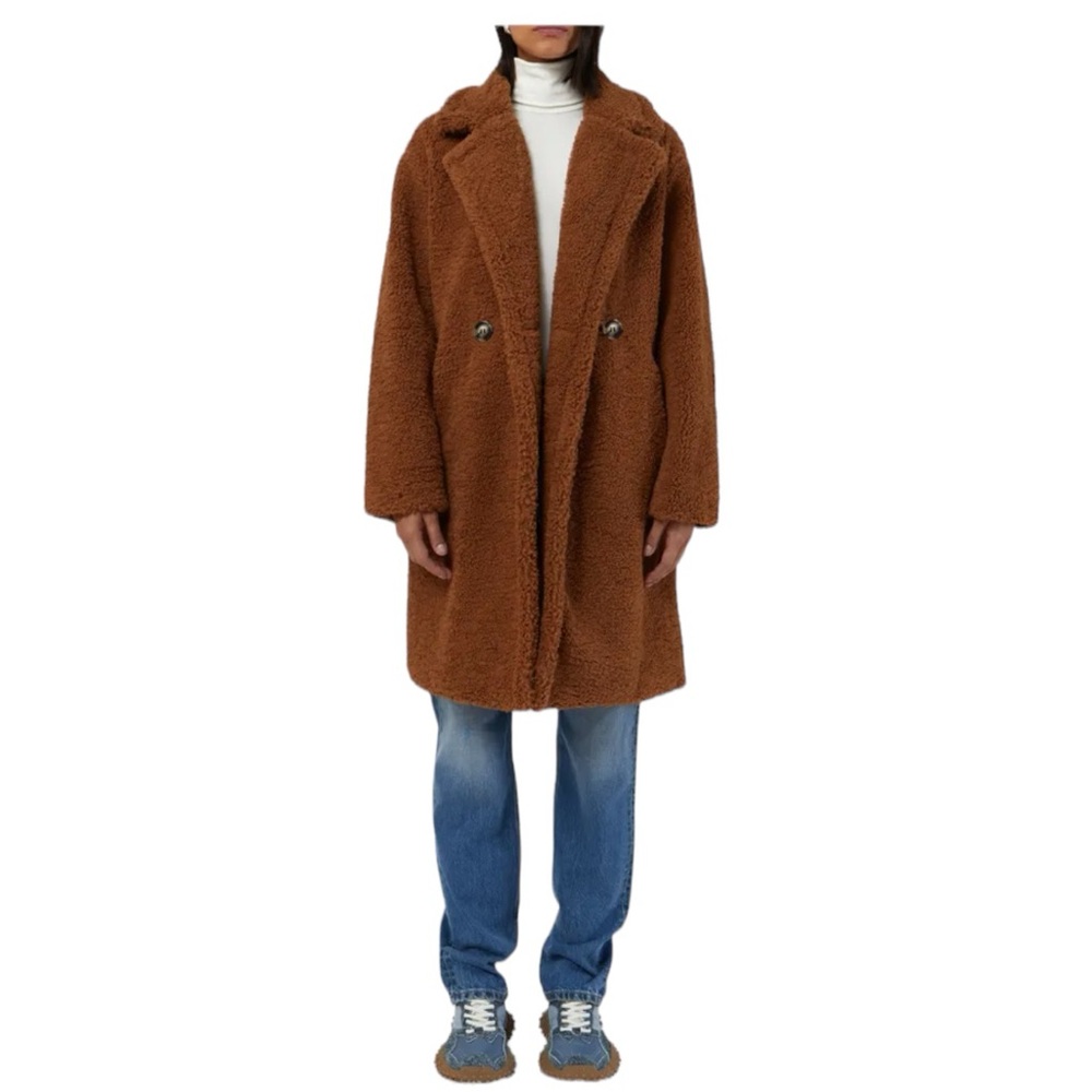 NWT Apparis Anouck Faux Sterling Coat Size Small Camel